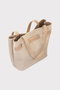 Zoozie Bags Bolsa de Hombro Beige Cuero PU L:36cm A:13cm Al:25cm